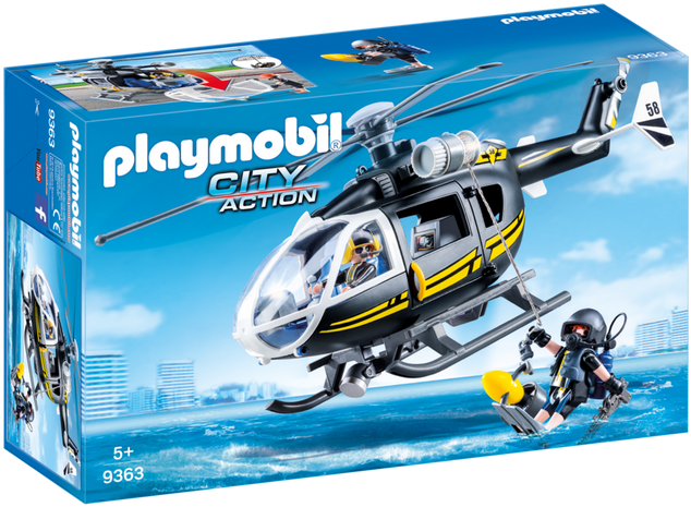 Playmobil® 9463 Helicóptero - Playmobil 9363 (634x634), Png Download
