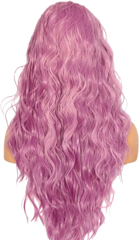 Buy Rose Pink Lace Front Synthetic Wig - Lace Wig (800x800), Png Download