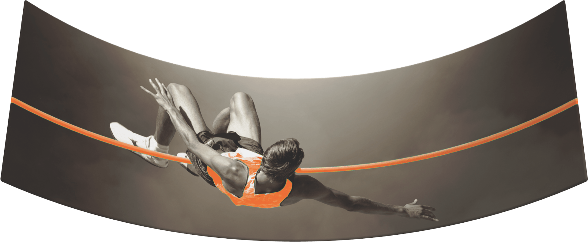 2d Curved Hanging Trade Show Banner - Extreme Sport (1920x790), Png Download