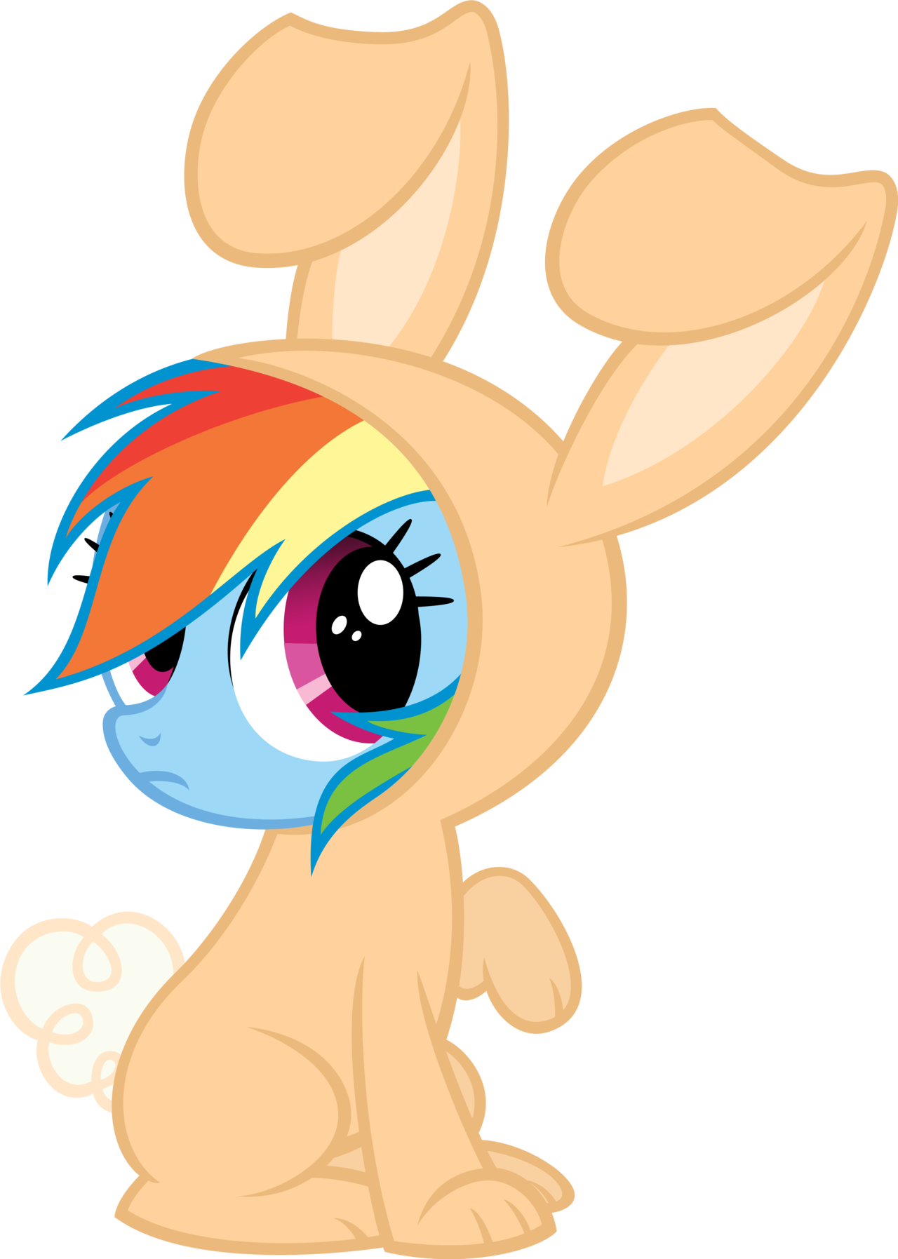 My Little Pony Rainbow Dash Bunny (1280x1795), Png Download