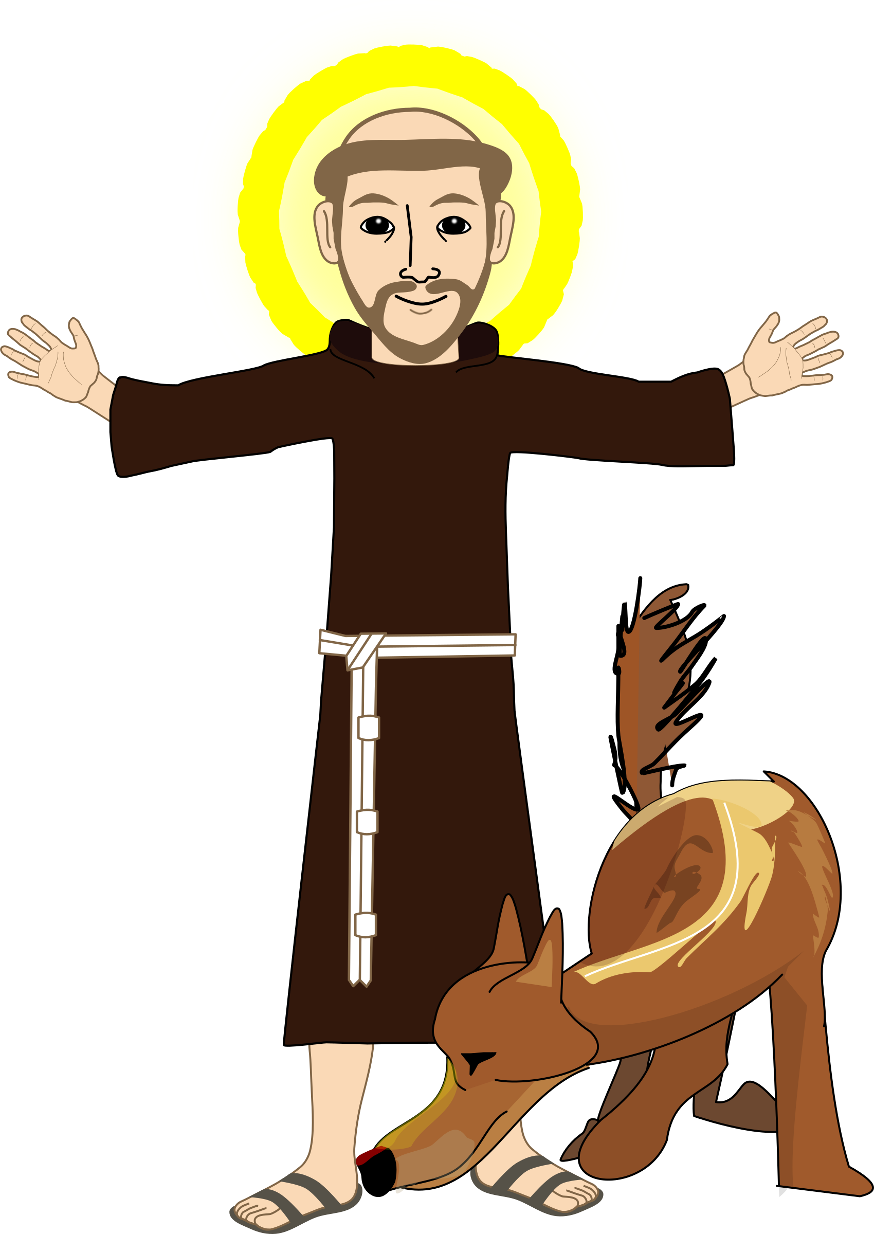 This Free Icons Png Design Of Santo Francisco De Asis (1700x2400), Png Download