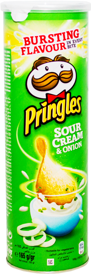 Pringles Chips Sour Cream Onion 165 Gm (1000x1000), Png Download
