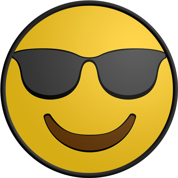 Tl-007 - Emoji Con Lentes (800x800), Png Download