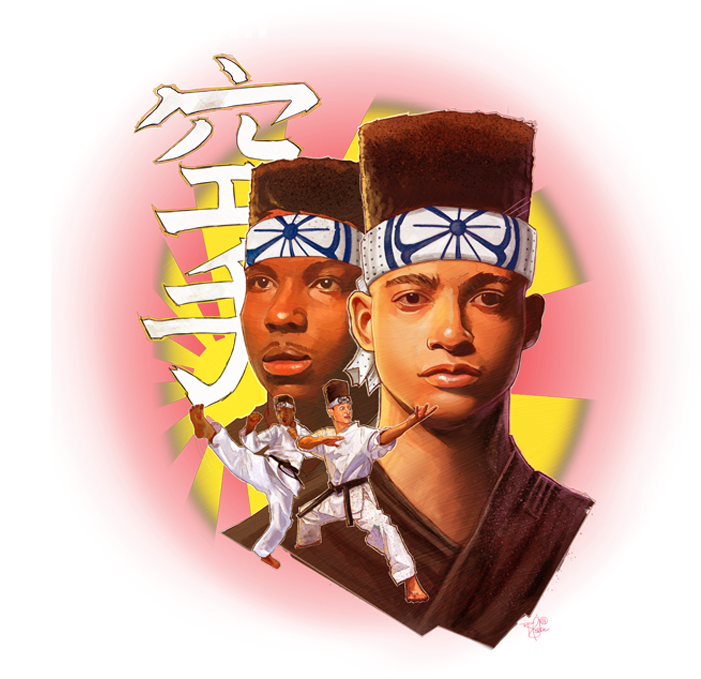 Karate Kid And Play (770x680), Png Download