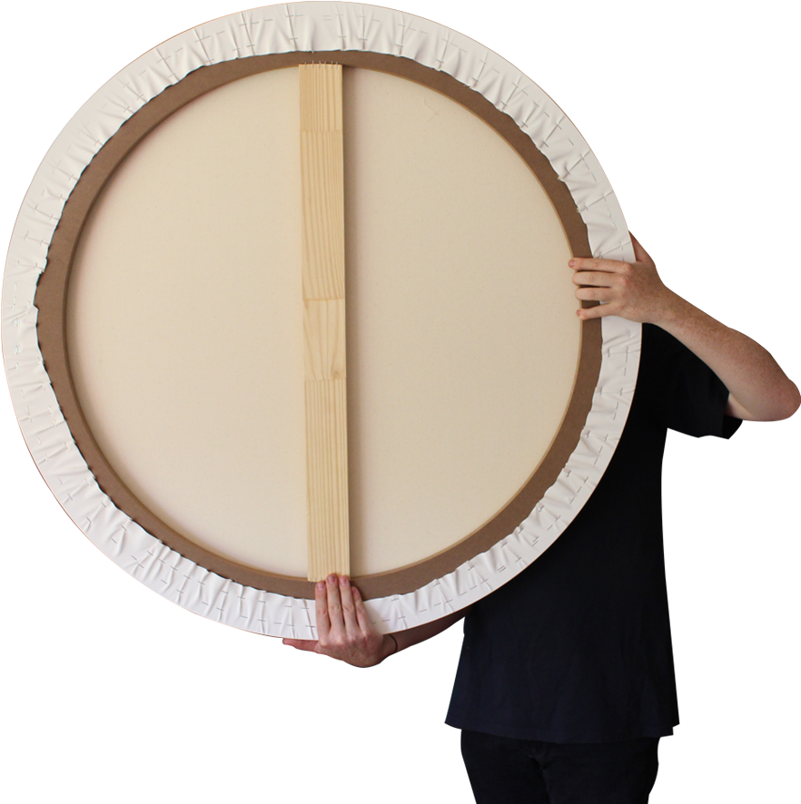 100cm Round Canvas - Plywood (1000x1000), Png Download