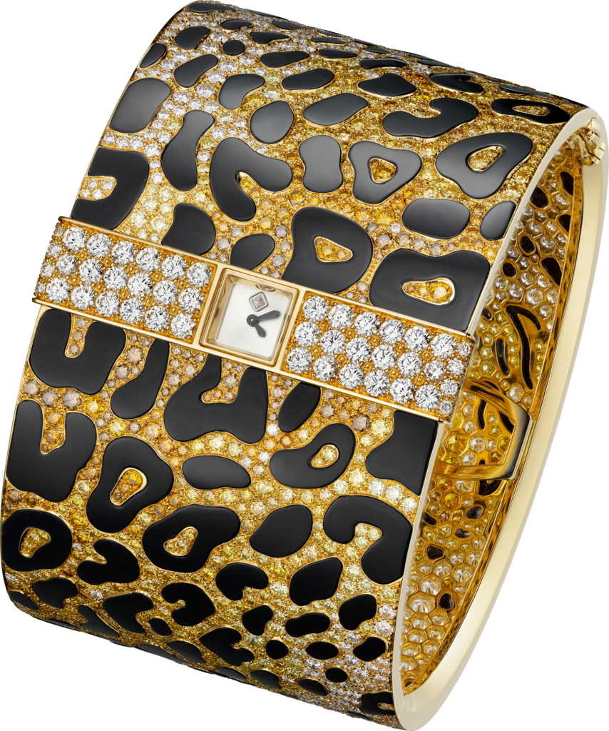 Panthère Impériale High Jewellery Visible Hour Watch - Jewellery (854x1024), Png Download