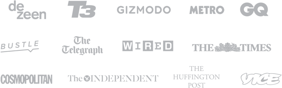 Curventa - Hot Octopuss - Pulse - Dezeen - T3 - Gizmodo - Wired (1000x417), Png Download