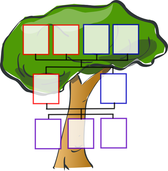 Family Tree For 8 (588x597), Png Download