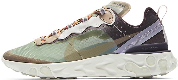 Nike React Element 87 X Undercover (900x900), Png Download