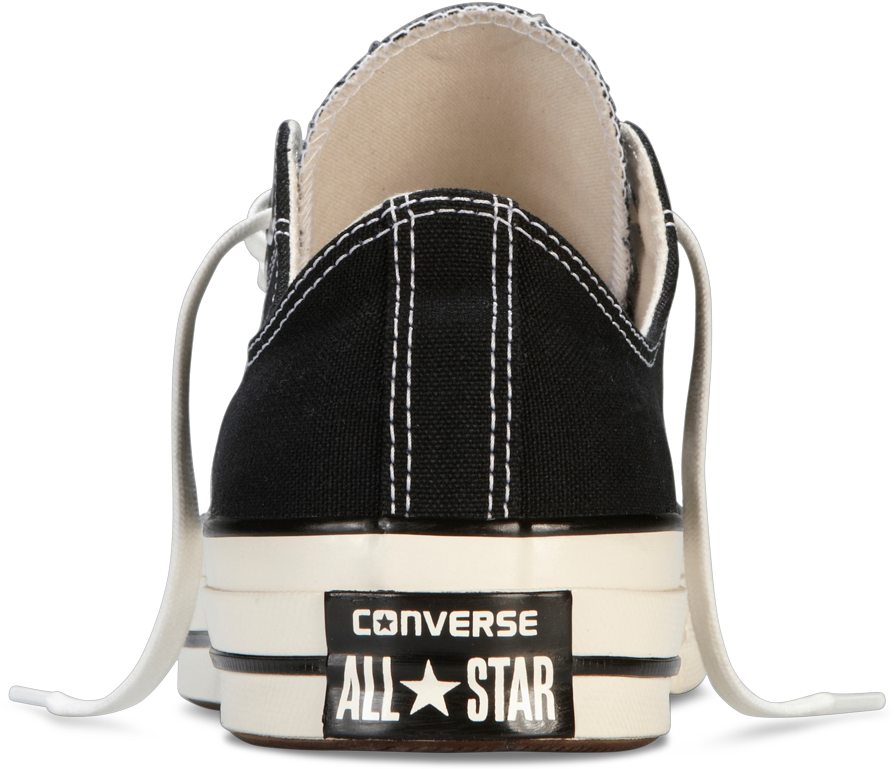 Chuck Taylor '70, Low, Black, Canvas - Converse (1000x1000), Png Download