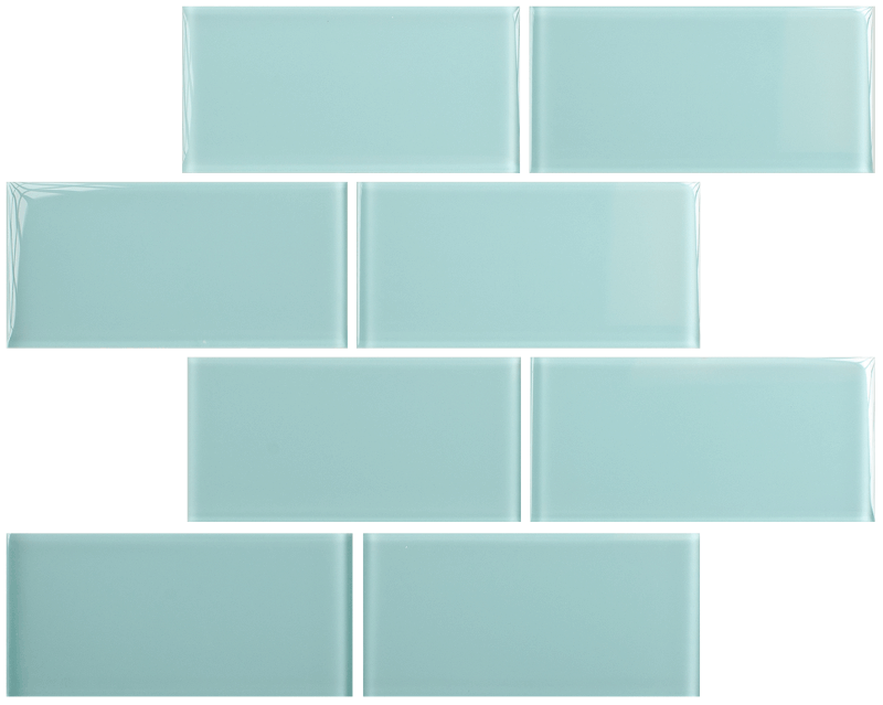 Marine Mist 3" X 6" Subway Glass - Hartland 4x12 Glass Tiles (800x639), Png Download
