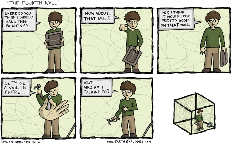 And Then The Cube Explodes - Cartoon (800x500), Png Download