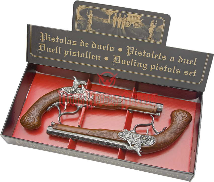 Zoom - English Dueling Pistol Set (850x850), Png Download