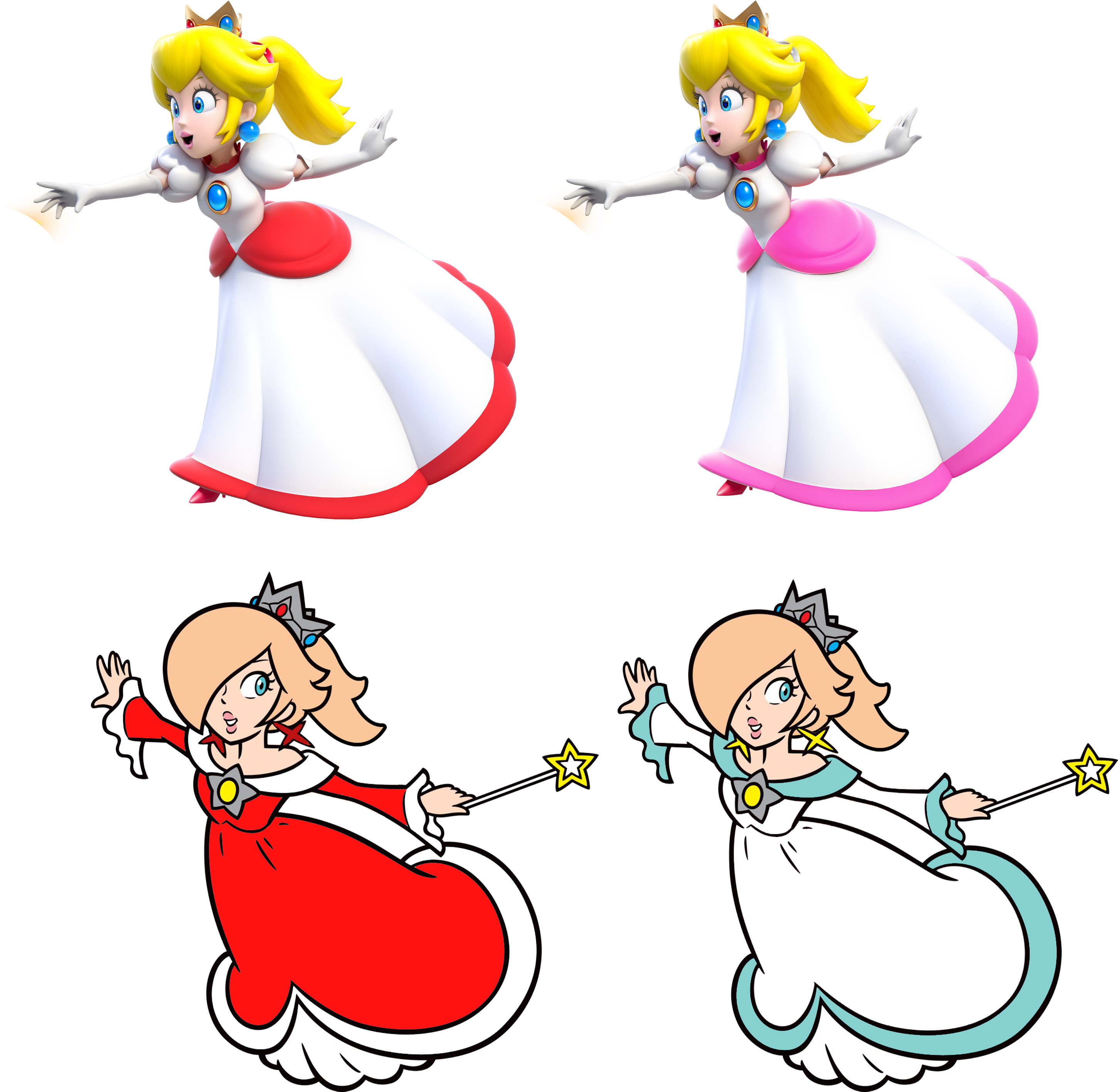 Press Question Mark To See Available Shortcut Keys - Fire Rosalina (3038x2968), Png Download