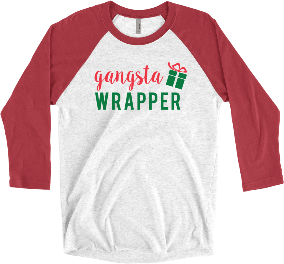 Gangsta Wrapper Raglan Tee - Big Ol Kitties Shirt (1024x1024), Png Download