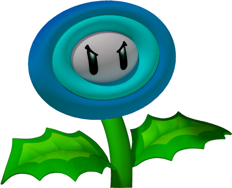 Png - Ice Flower Super Mario (1000x789), Png Download