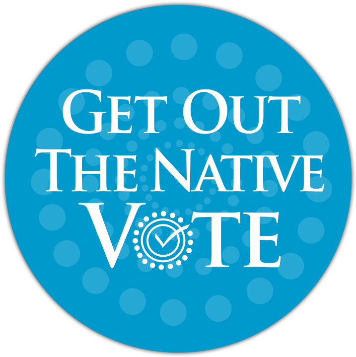 Get Out The Native Vote (740x740), Png Download
