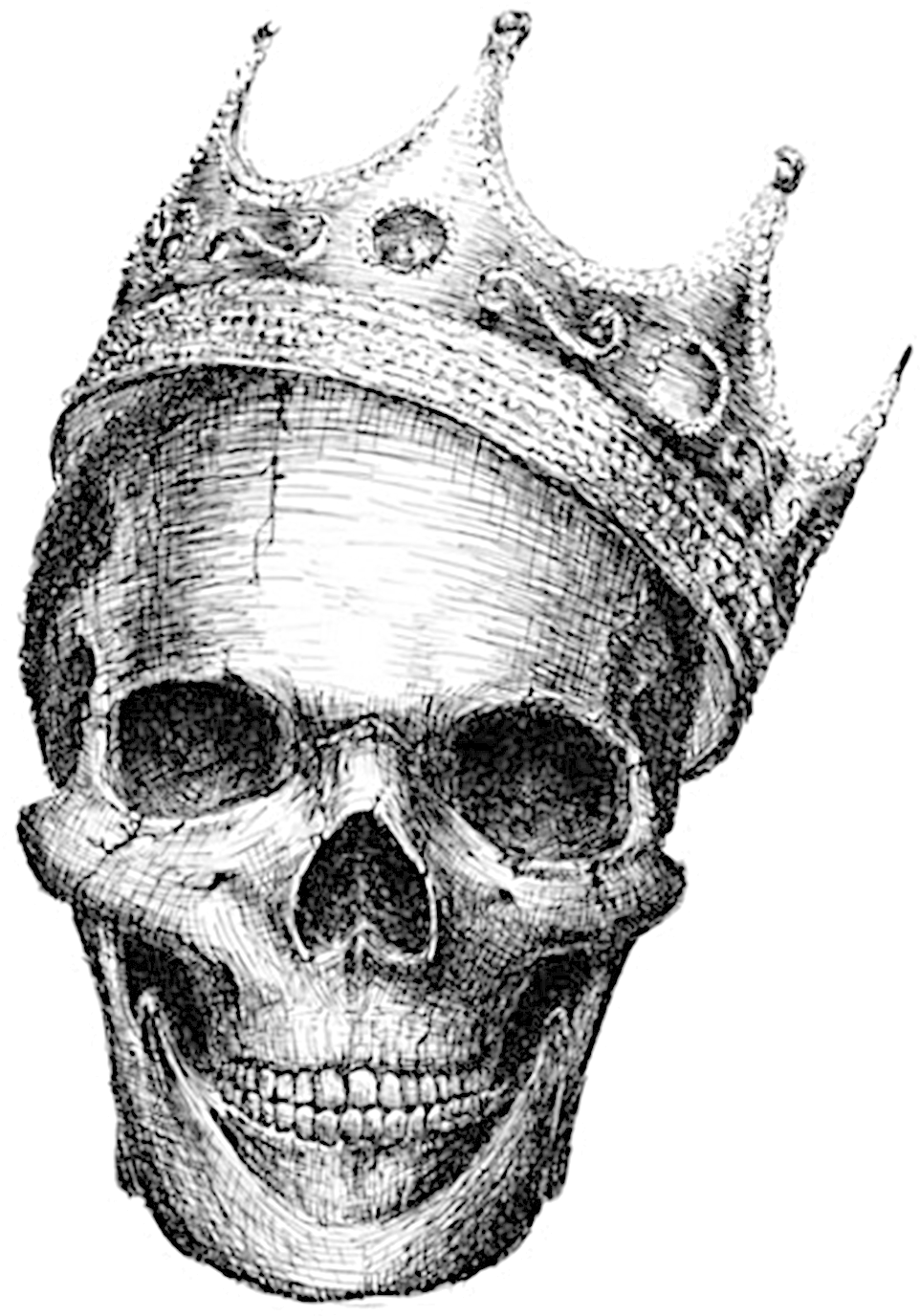Skeleton Skull Calavera Human Symbolism Drawing Clipart - Skull Hamlet (1111x1502), Png Download