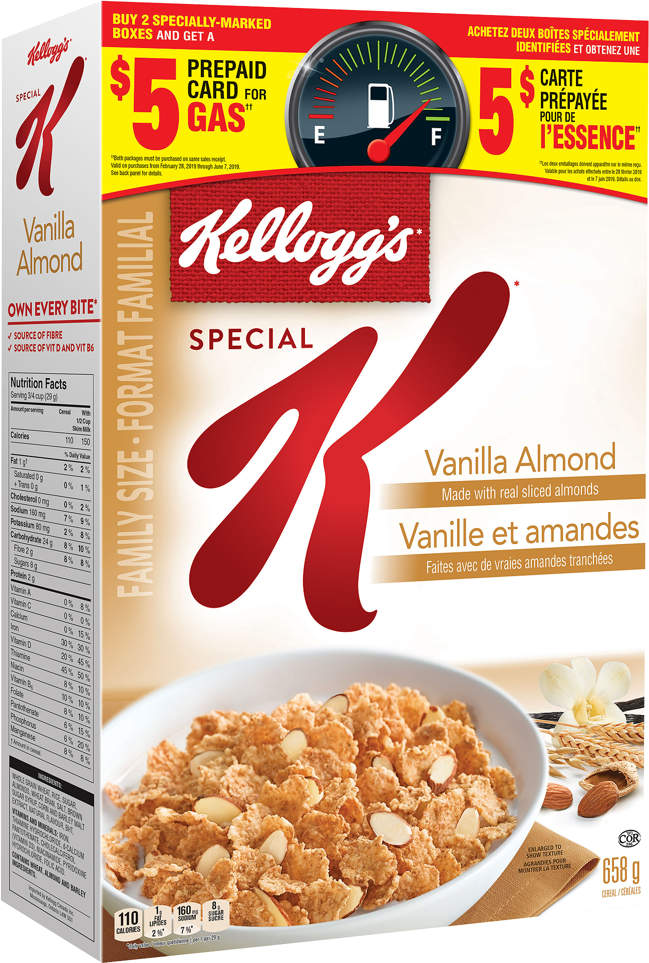 Special K* Vanilla Almond Cereal 658g (1500x2064), Png Download