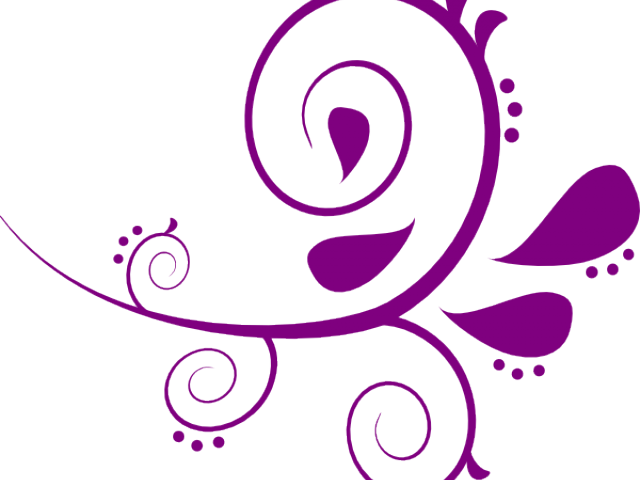 Swirl Clipart Purple - Free Paisley Clip Art (640x480), Png Download