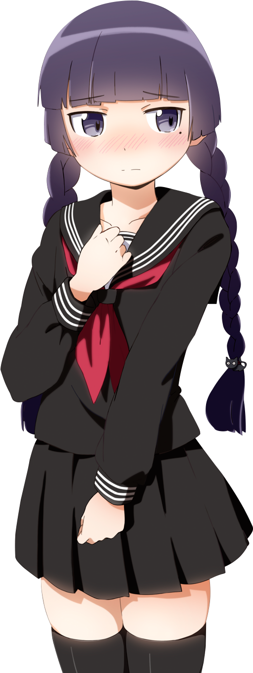 Neko Girl , - Cartoon (1000x1414), Png Download