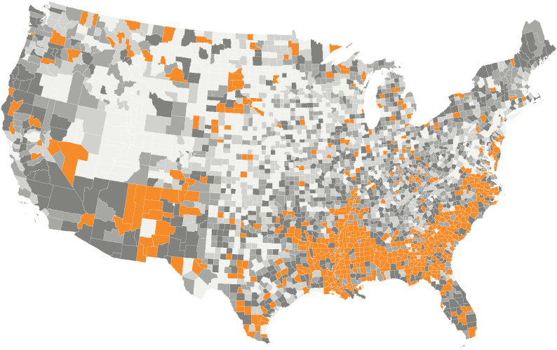 Labels States South Data - 2018 House Election Results (800x513), Png Download