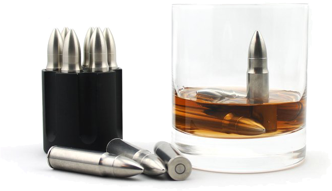 Sipdark Whiskey Bullet And Cylinder - Ice Bullets For Drinks (683x683), Png Download