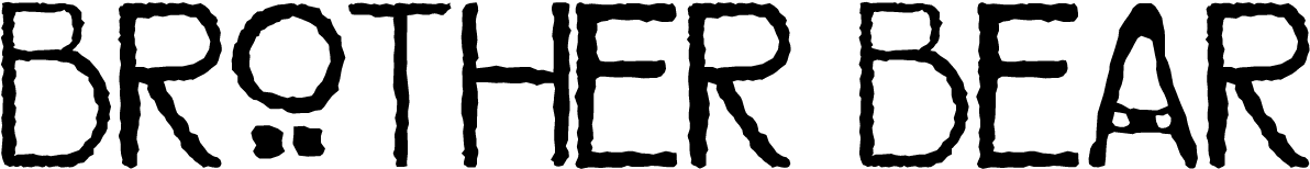 Brother Bear Font - Brother Bear Logo Png (1200x300), Png Download