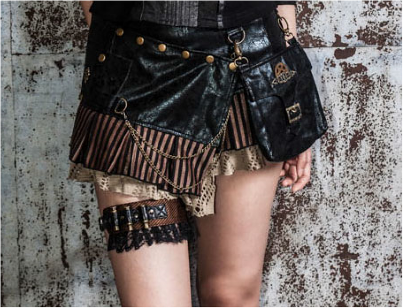 Steampunk Bullet Garter - Skirt (800x800), Png Download