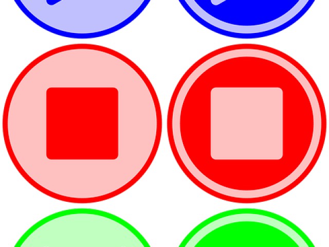 Play Button Clipart Red - Circle (640x480), Png Download