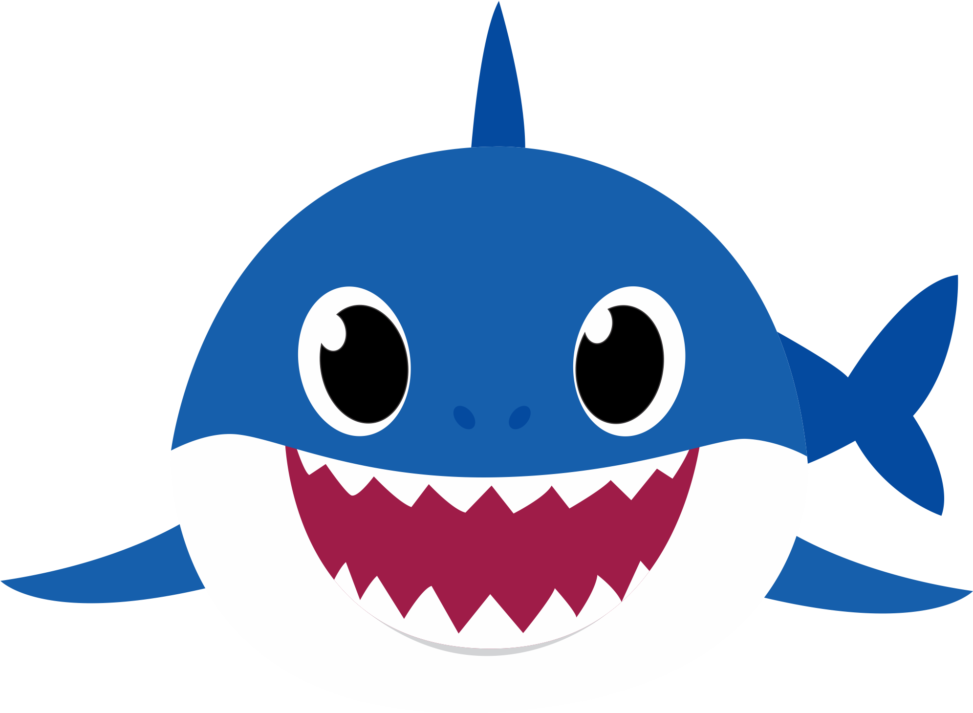Daddy Shark Png - Great White Shark (2000x2000), Png Download