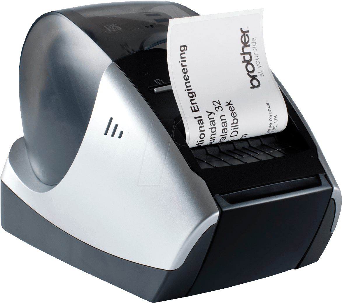 Label Machine - Brother Label Printer Png (1192x1050), Png Download