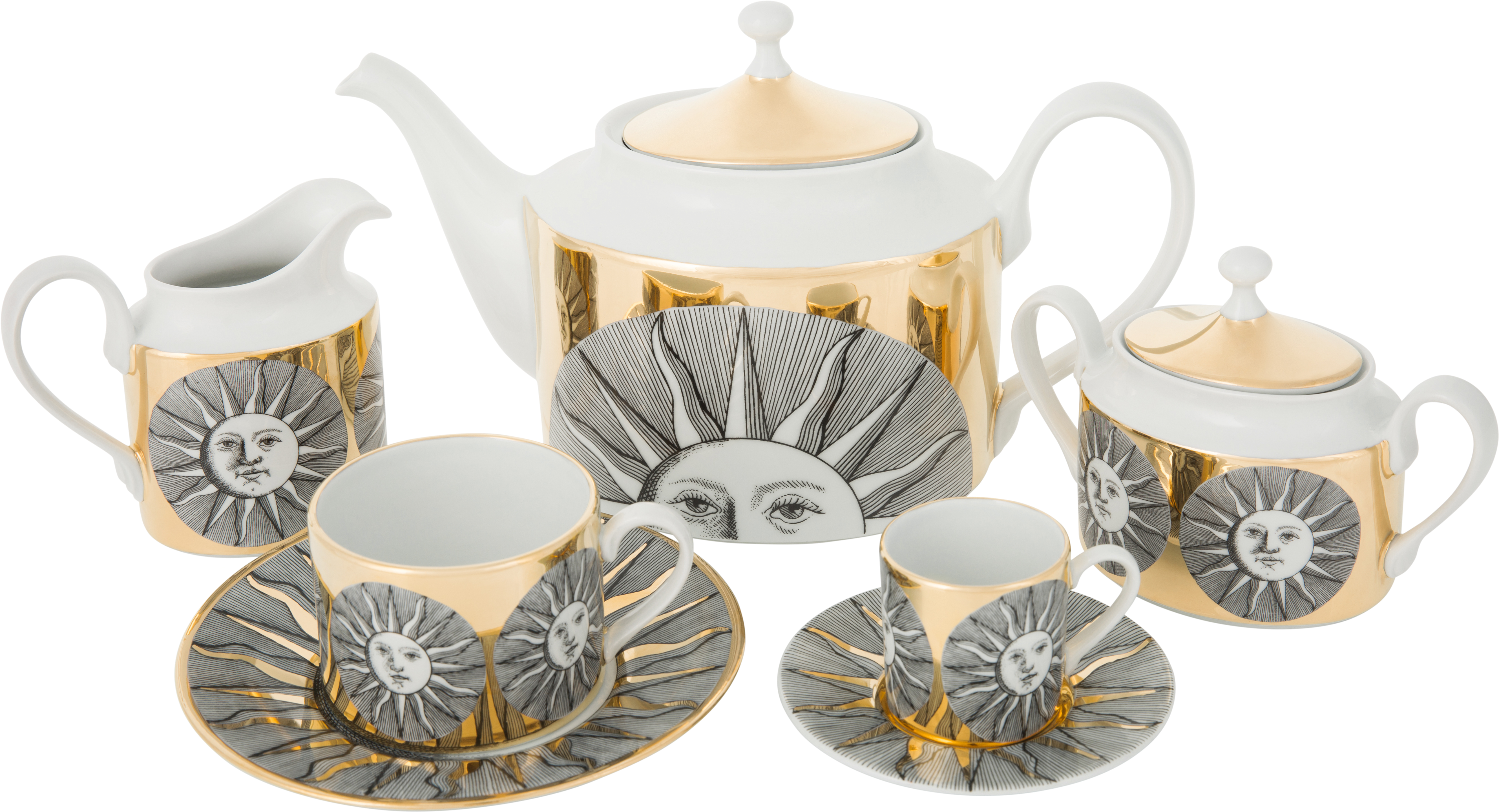 Cookies On The Ft - Fornasetti Tea Set (5633x5633), Png Download