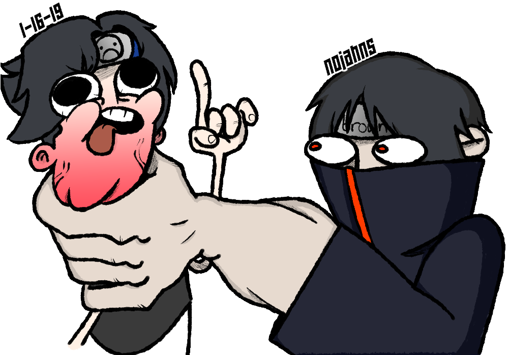 This Is My First Naruto Drawing Ever - Sasuke Getting Choked Meme (1000x720), Png Download