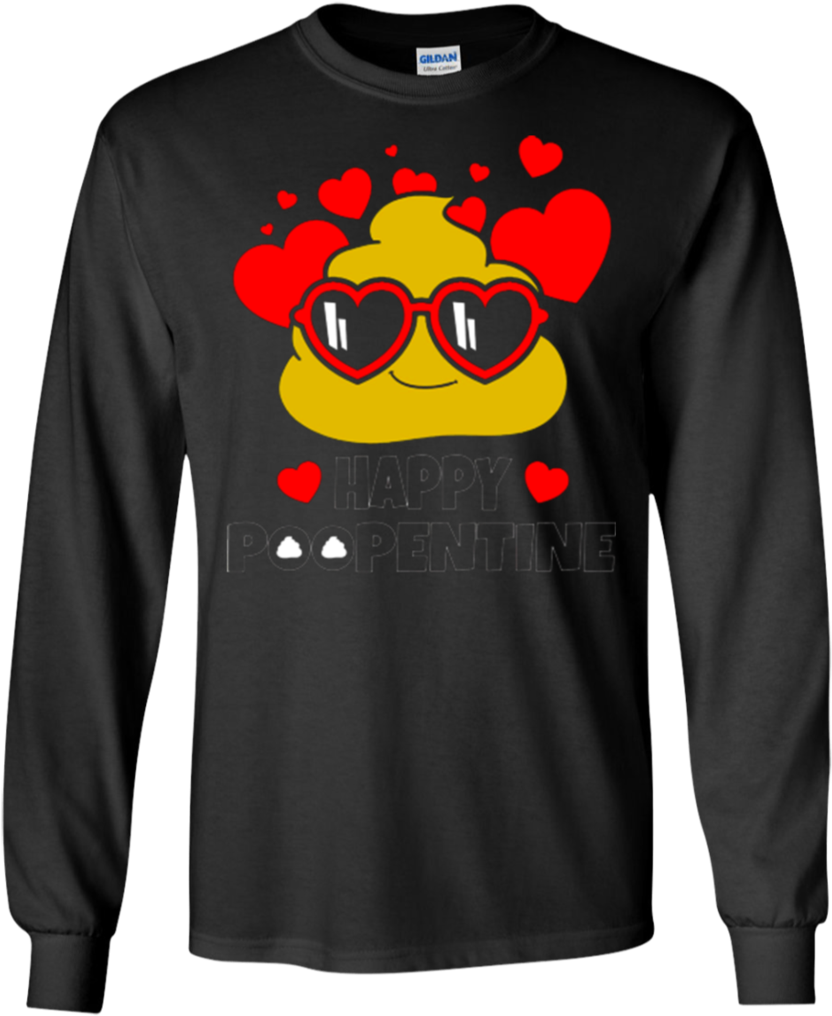 Happy Poopentine Poop Emoji Happy Valentine's Day Shirt - Grinch Christmas T Shirts Family (1024x1024), Png Download