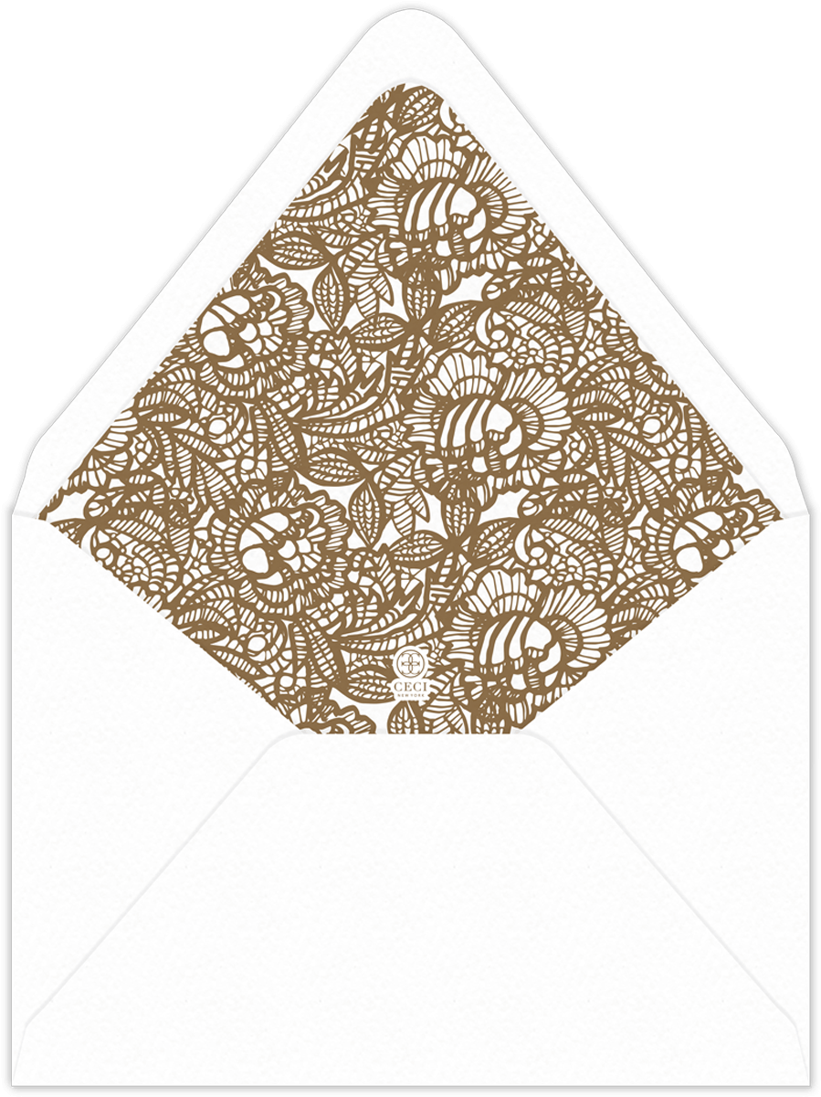 Lace Invitation Envelope Liner - Motif (1200x1200), Png Download