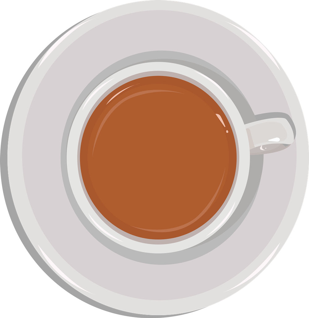 Teacup Clipart Cup Saucer - Circle (1000x1027), Png Download