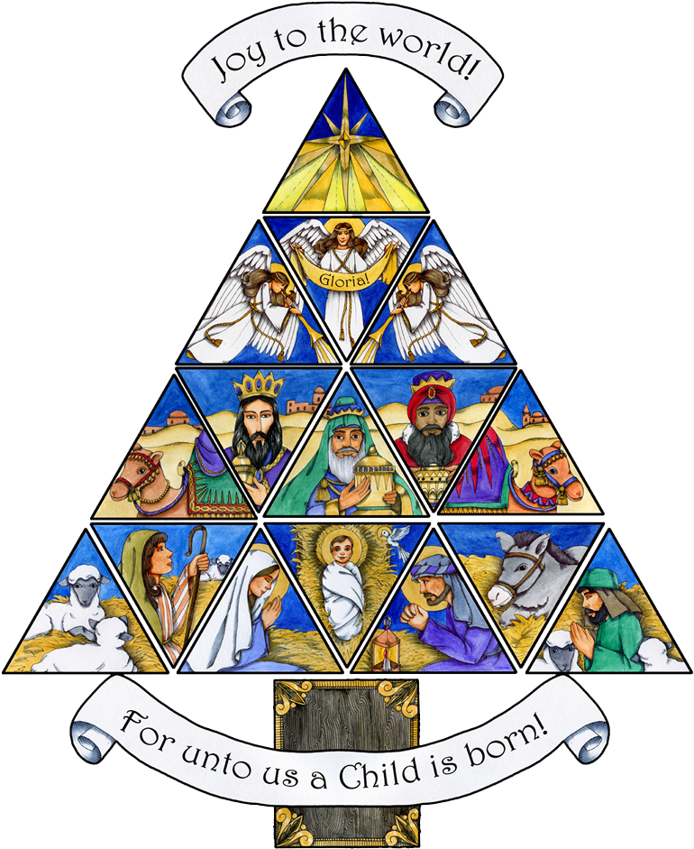 Religious Nativity Clip Art (792x972), Png Download