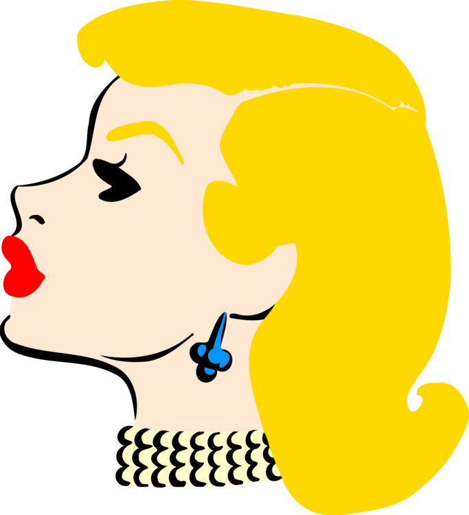 Human Head Snout Computer Icons - Lady's Head (683x750), Png Download