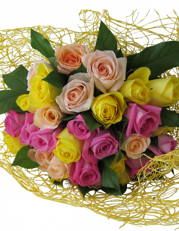 Ramo Amarillo - Floribunda (700x904), Png Download