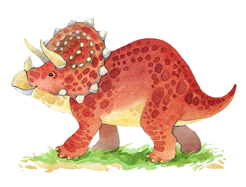 Home - Dinosaur Transparent Watercolor (1000x1000), Png Download