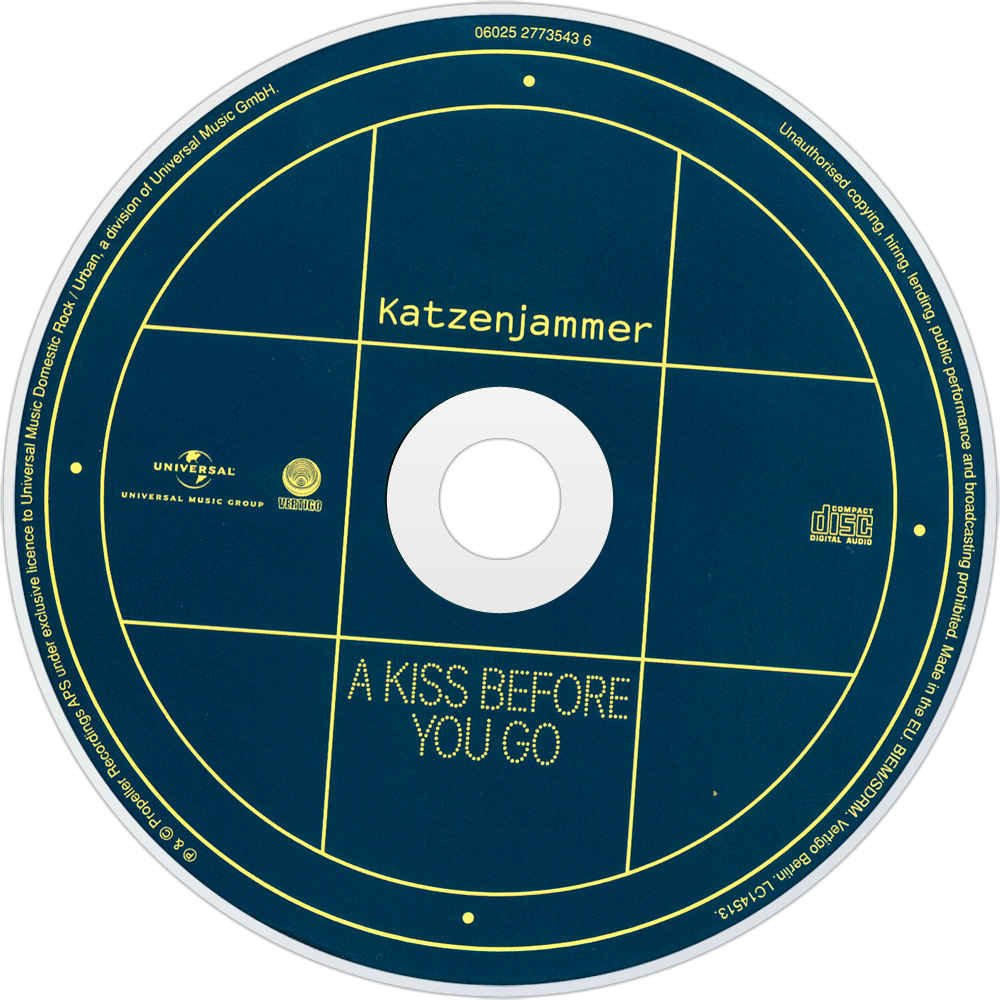 Katzenjammer A Kiss Before You Go Cd Disc Image - Katzenjammer A Kiss Before You (1000x1000), Png Download