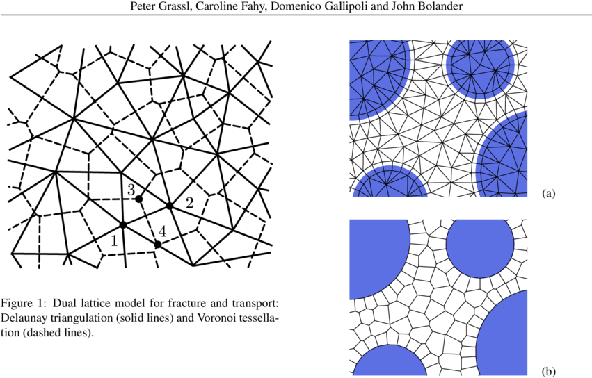 Lattice Element Arrangement Around Inclusions - Diagram (850x558), Png Download