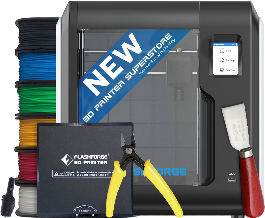 Flashforge Adventurer Iii Essentials Bundle - Flashforge Adventurer 3 (1024x1024), Png Download