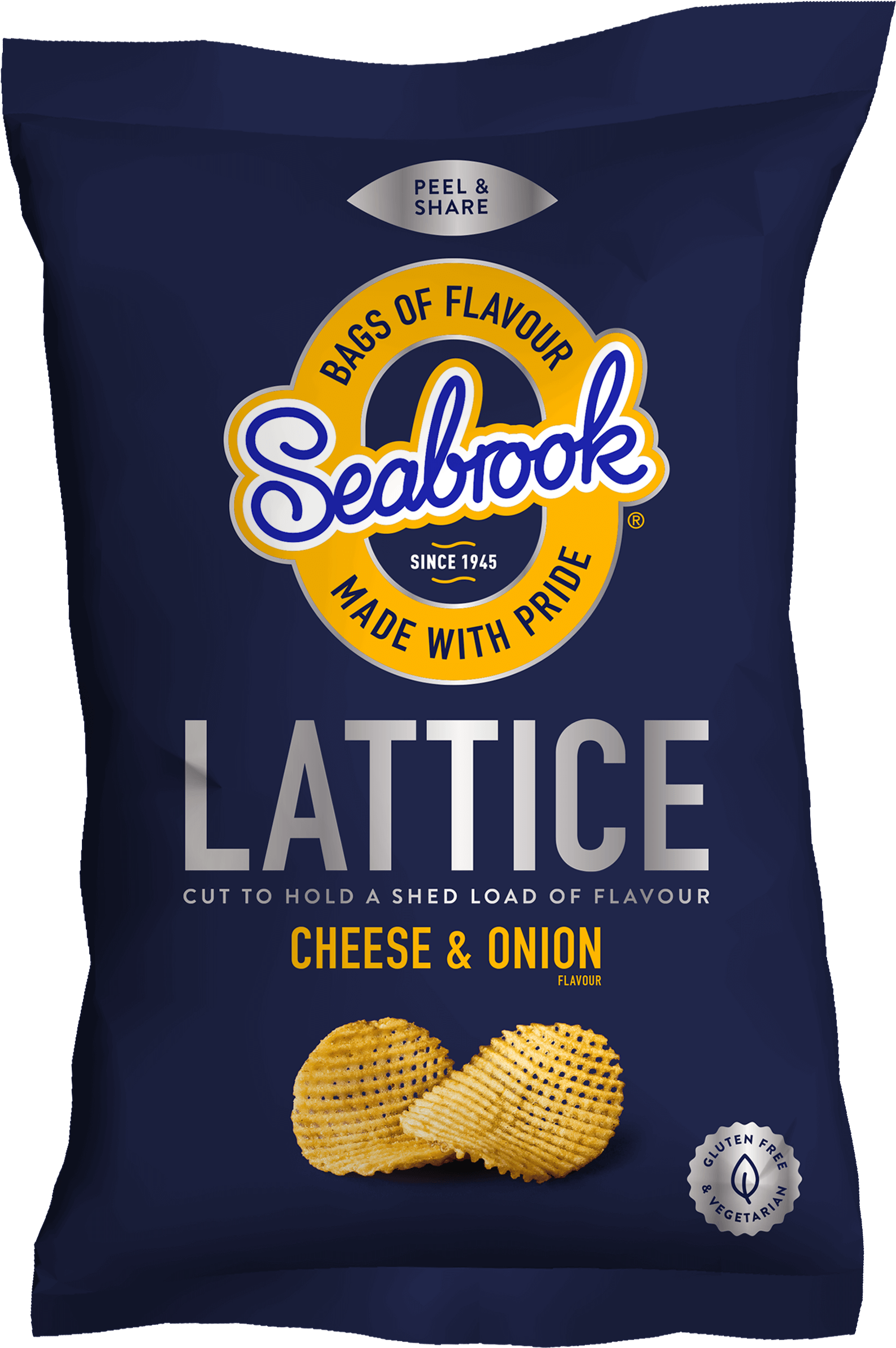 Cheese & Onion - Seabrook Cheese And Onion (1877x2464), Png Download