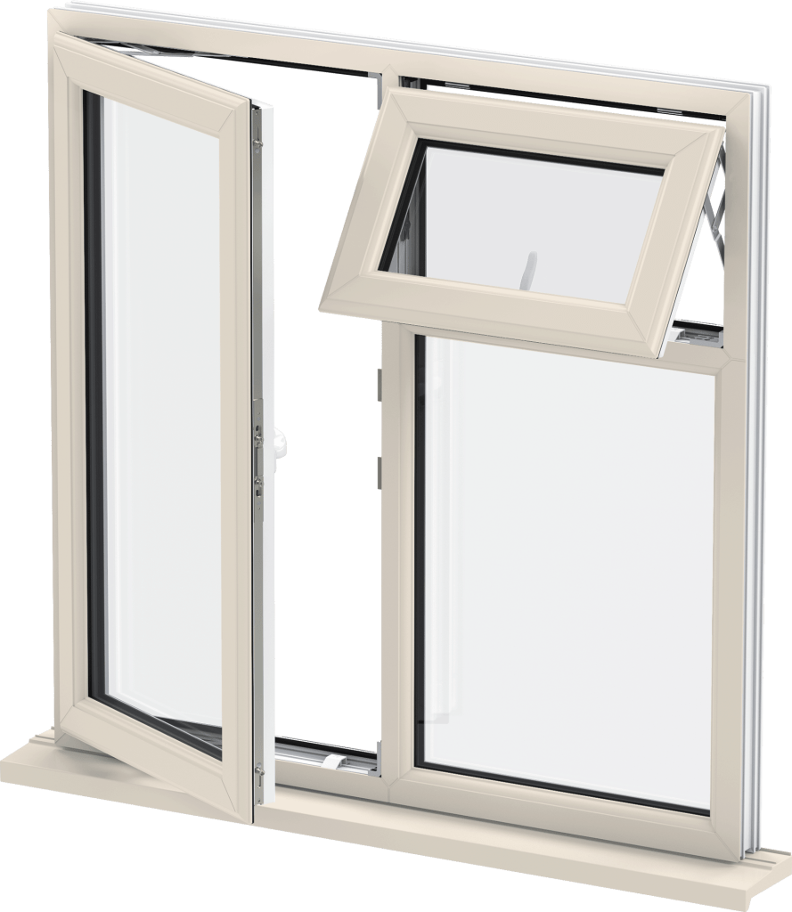 Upvc Window Colours And Profile Options - Window (889x1024), Png Download