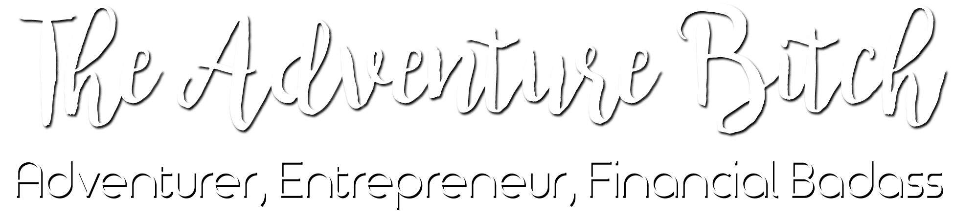 The Adventure Bitch - Calligraphy (1950x450), Png Download