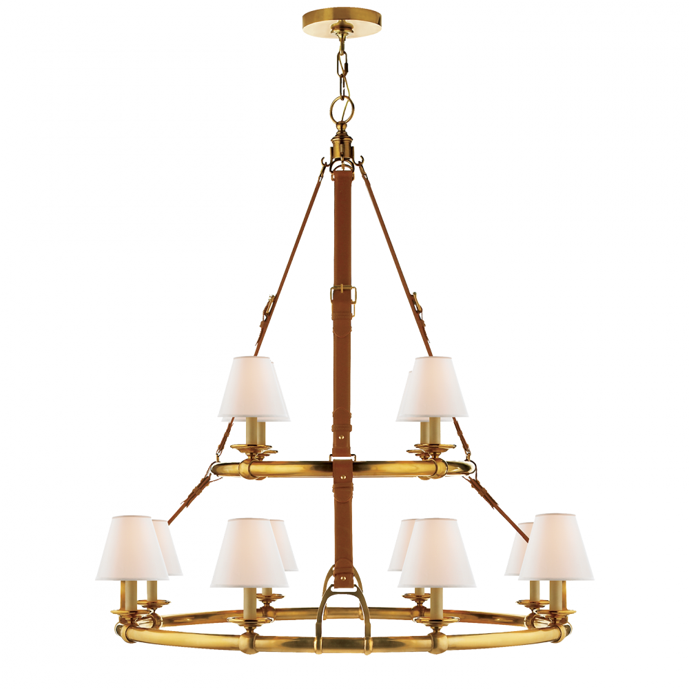 Enlarge Image - Ralph Lauren Westbury Double Tier Chandelier (1000x1000), Png Download