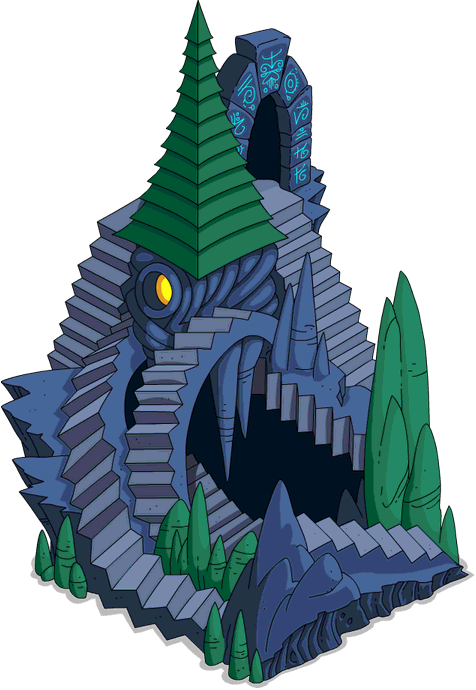 The Impossible Tower - Simpsons Tapped Out Cthulhu (476x690), Png Download