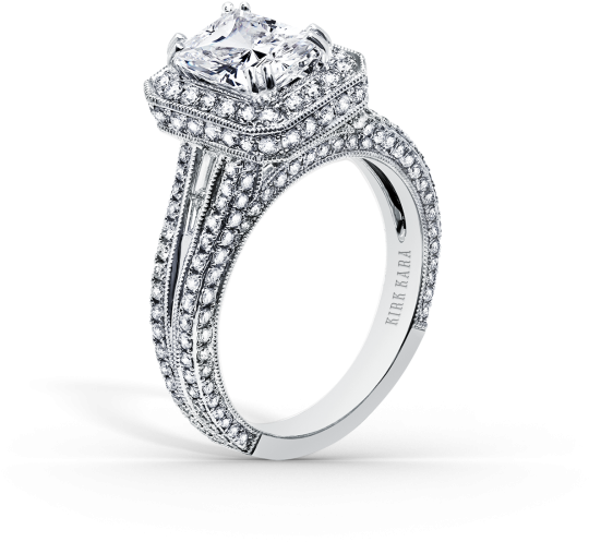 Carmella 18k White Gold Engagement Ring Ss6983tc-r - Pre-engagement Ring (600x600), Png Download